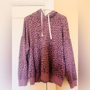 Leopard print hoodie